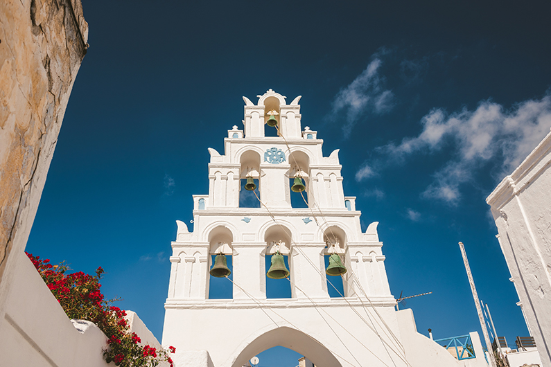 795w x 530h A Taste of Wine and Tradition SAN015 Bells of Megalochori Santorini