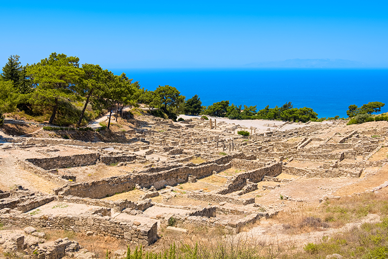 795w x 530h Beauty of Butterflies and Ancient Kameiros RHO 06 Kamiros ruins Rhodes