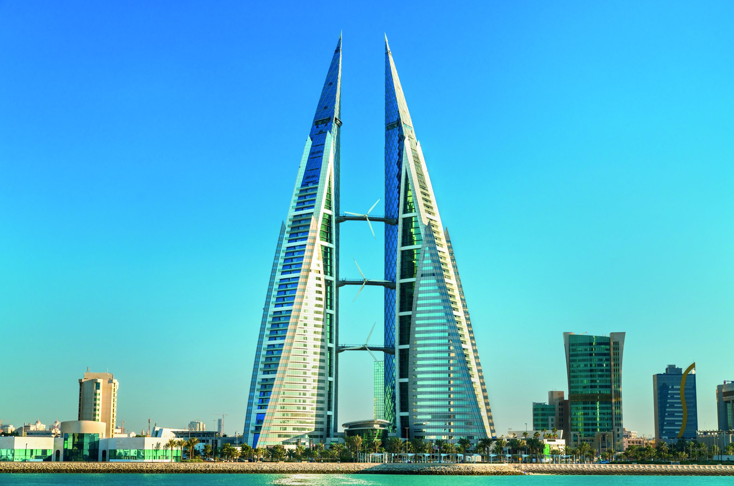 Bahrain World Trade Center in Manama. The Middle East