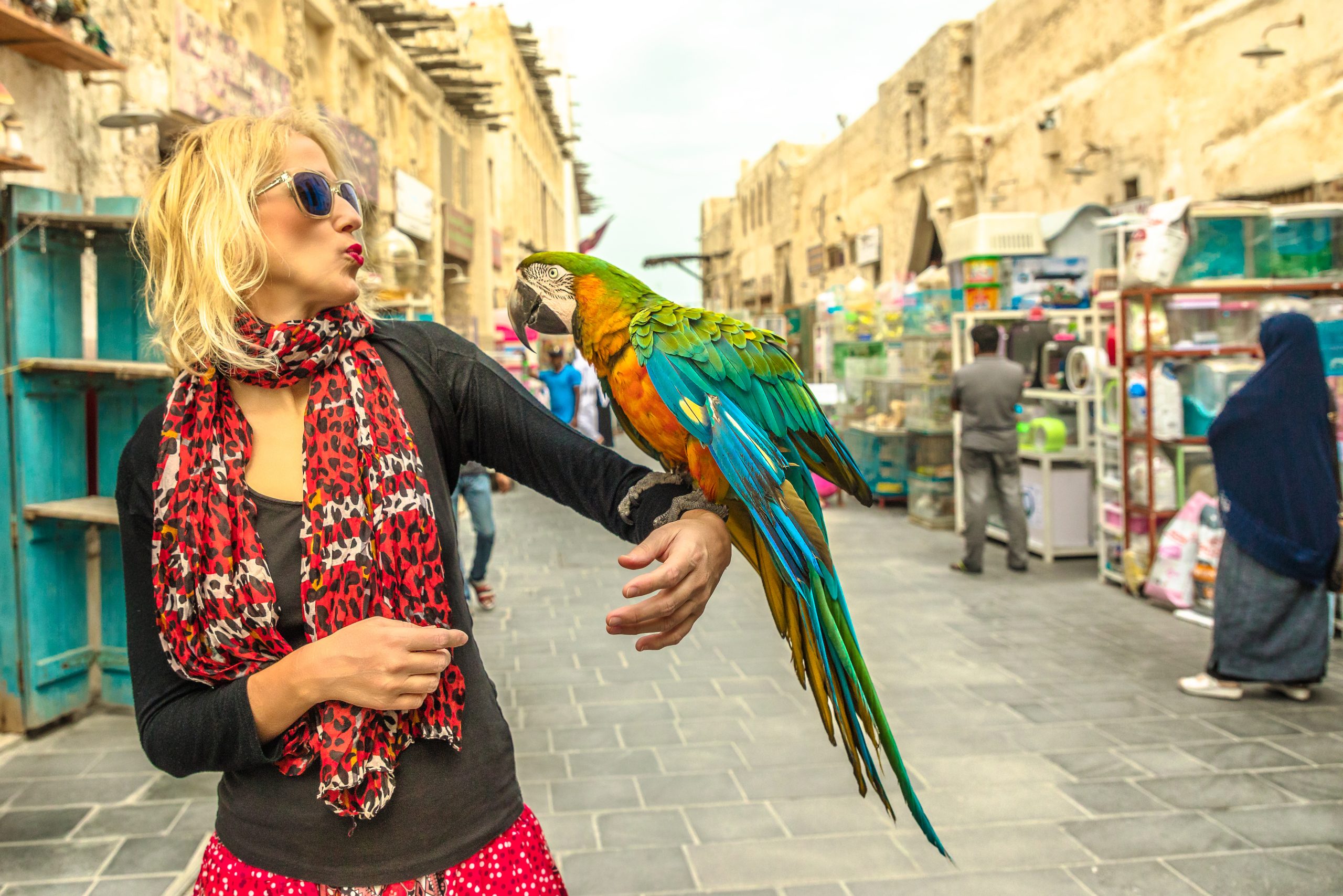 Woman at Doha Souq